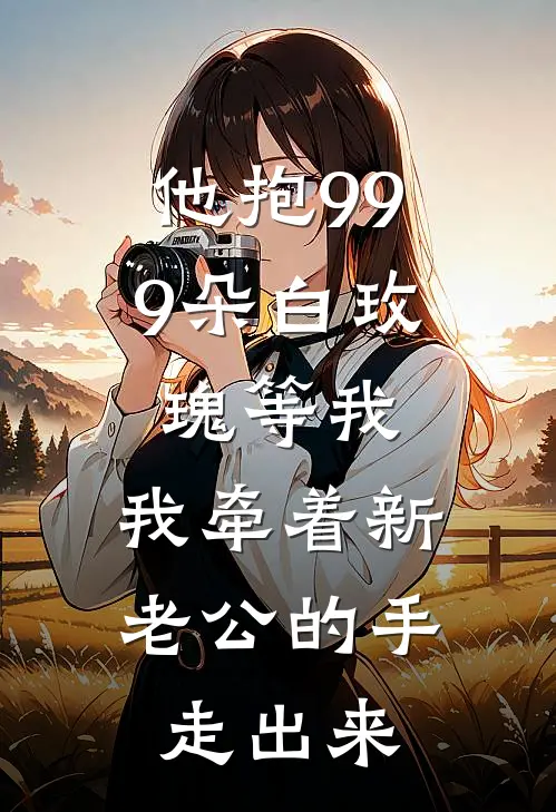 他抱999朵白玫瑰等我，我牵着新老公的手走出来