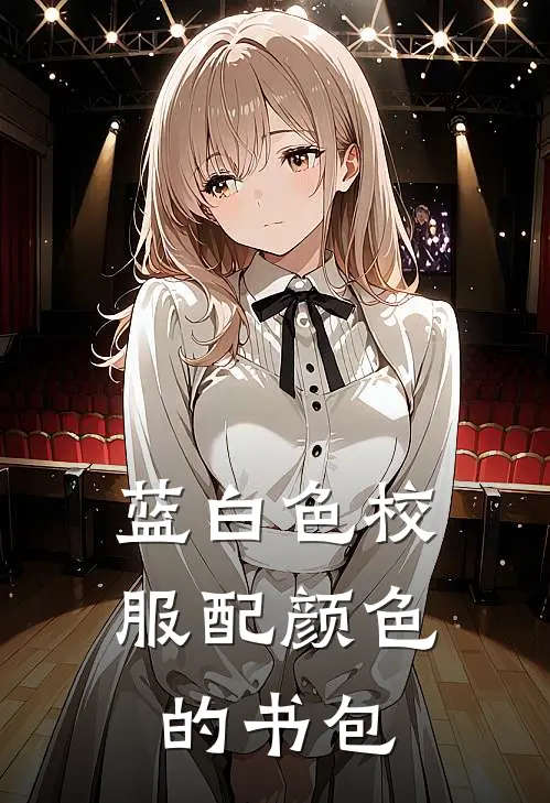 蓝白色校服配颜色的书包