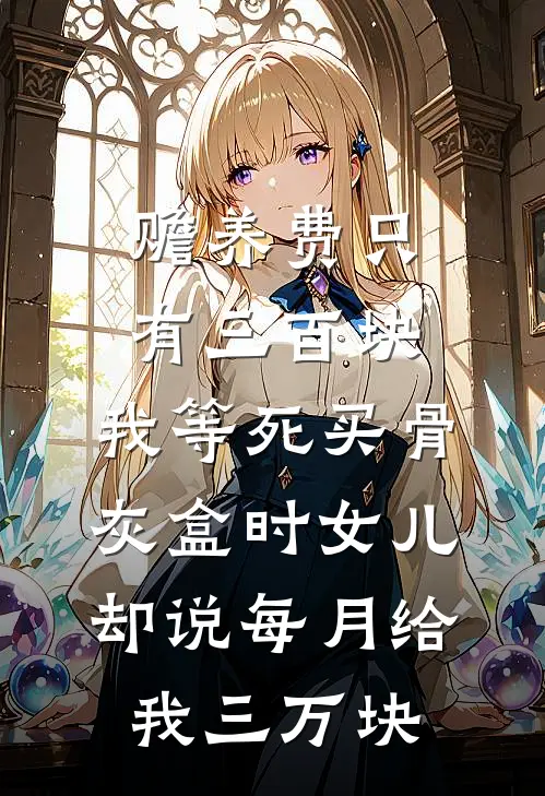 赡养费只有三百块，我等死买骨灰盒时女儿却说每月给我三万块